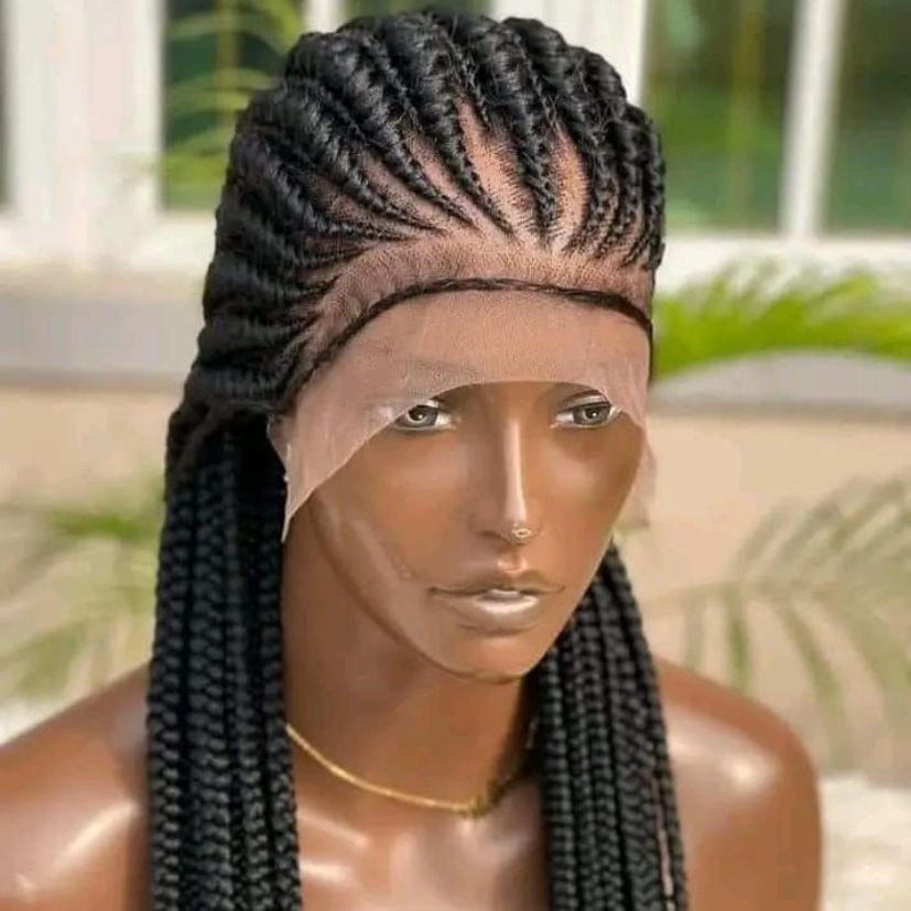 HANDMADE BRAIDED WIG - NO.B10 (1.1LBS) image 0